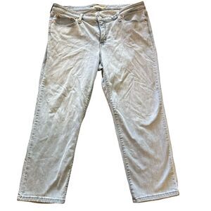 LEVI'S Womens Boyfriend Jeans 20W Light Wash Blue Cotton Plus Size Levi